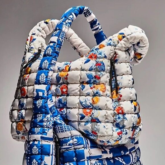 Free People Movement Printed Carryall Tote 🍊 Tangerine Dream - LIMITED EDITION - Picture 3 of 8